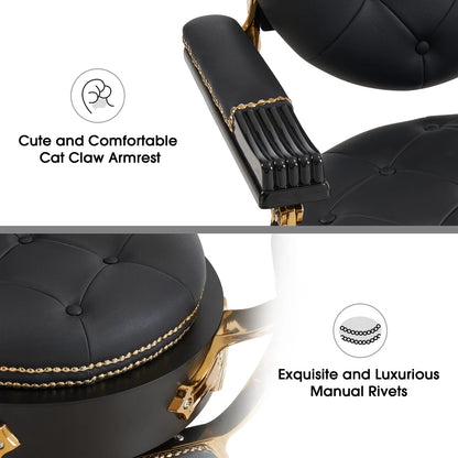 Golde style Chair gold/black
