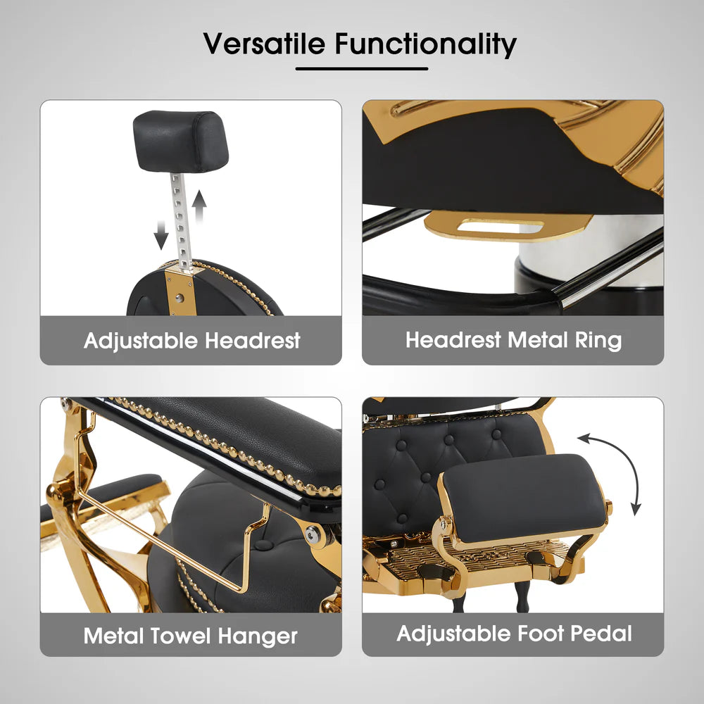 Golde style Chair gold/black