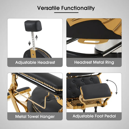 Golde style Chair gold/black