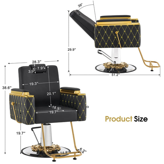 Barber Chair Golden Style.